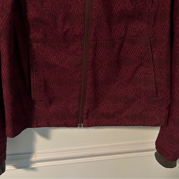 Columbia Plume Purple Side-Zip Fleece Windbreaker Hooded Jacket Size Medium - Picture 6 of 14